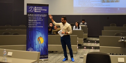 Ankur presenting at ANN workshop