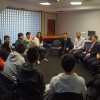 Delegation from Shandong University of Weihai meeting with their former students now at ANU.