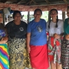 Louise Bardwell (right) in Samoa as part of the EWB Design Summit. 